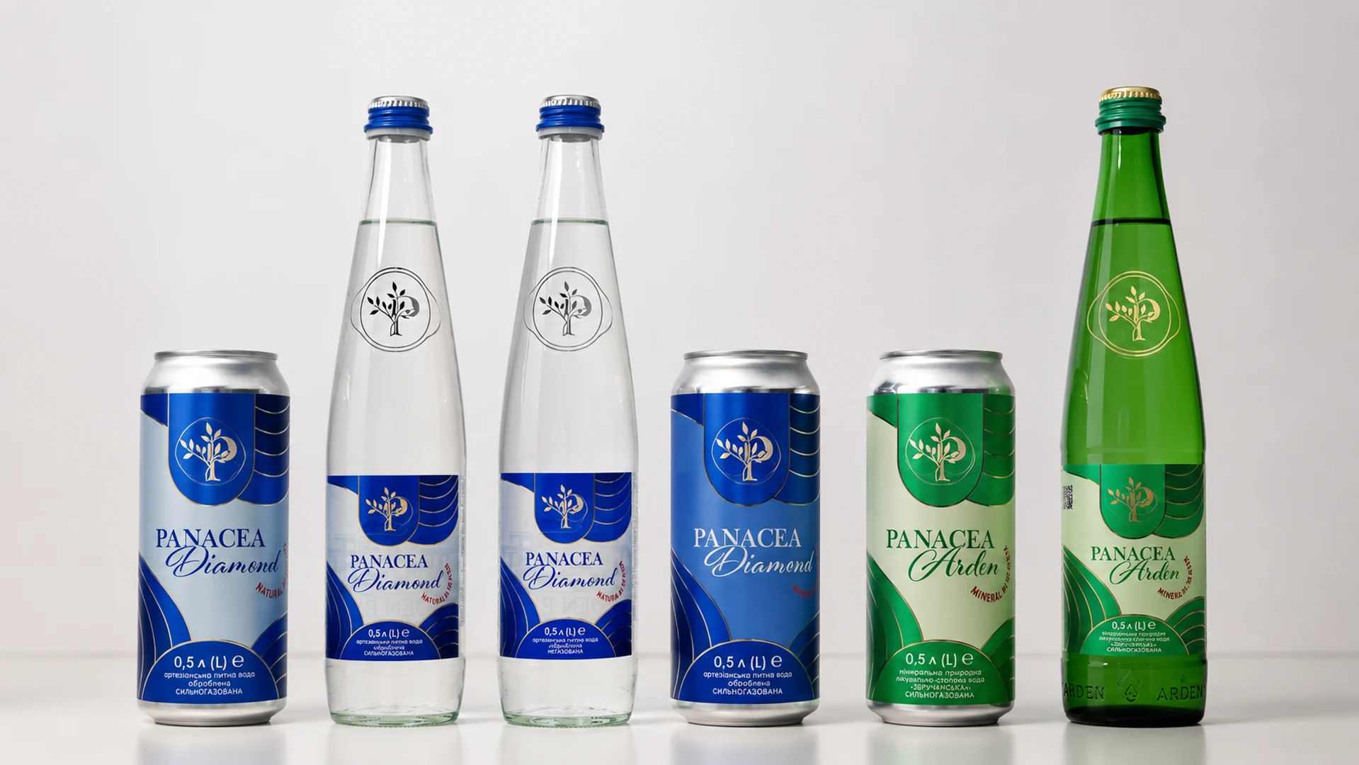 Лінійка пляшок PANACEA Arden та Diamond
